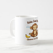 Mug Relaxer Certains Jours Les Bananes Arrivent Simple (Devant gauche)