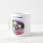 Mug Relaxez la citation tornade comme la pétanque desi (Devant gauche)
