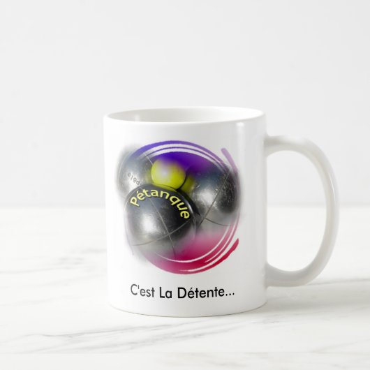 Mug Relaxez la citation tornade comme la pétanque desi (Droite)
