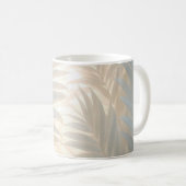 Mug Relaxing tropical watercolor, white palm leaves (Devant droit)