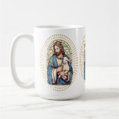 Mug religieuse avec Dieu tenant un agneau (Gauche)