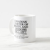 Mug Religion chrétienne canadienne de liberté de (Devant gauche)