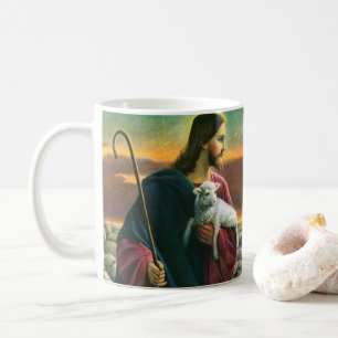 Mug Religion Vintage, Christ Bon Berger avec son troup