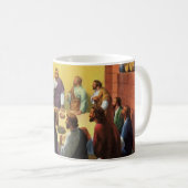 Mug Religion vintage, Dernière Cène avec Jésus-Christ (Devant droit)