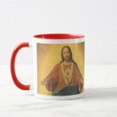 Mug Religion vintage, Sacré Coeur de Jésus-Christ (Gauche)