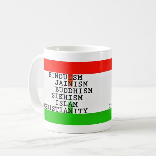 Mug Religions d'identité indienne (Devant gauche)