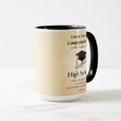 Mug Religious High School Graduation Name Starburst (Devant droit)
