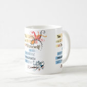 Mug Remarquable LIFE Inspirational Citation illustrée (Devant droit)
