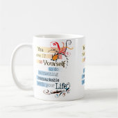 Mug Remarquable LIFE Inspirational Citation illustrée (Gauche)