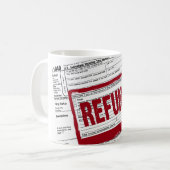 Mug Remboursement de l'impôt sur le revenu (Devant gauche)