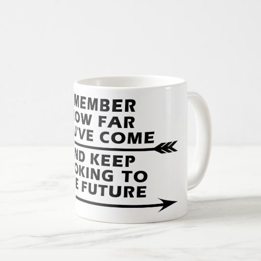 Mug Remember How Far You’ve Come and Keep Looking (Devant droit)