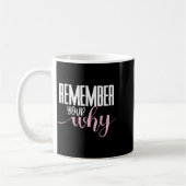 Mug Remember Your Why Gym Motivation Fitness Insration (Gauche)