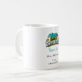 Mug Remerciement à l'enseignant Merci (Devant gauche)
