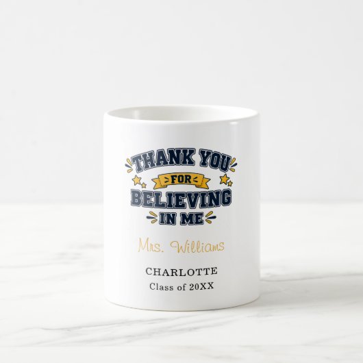 Mug Remerciement à l'enseignant Merci (Centre)