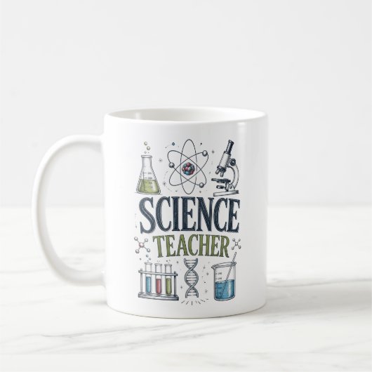 Mug Remerciement aux professeurs de sciences (Gauche)