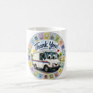 Mug Remerciement aux travailleurs postaux appréciation