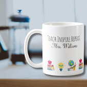 Mug Remerciement Enseignant Enseigner Inspirer Répéter