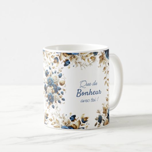 Mug Remerciement fleurs (Devant droit)