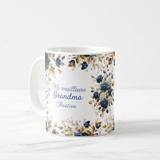 Mug Remerciement fleurs (Devant gauche)