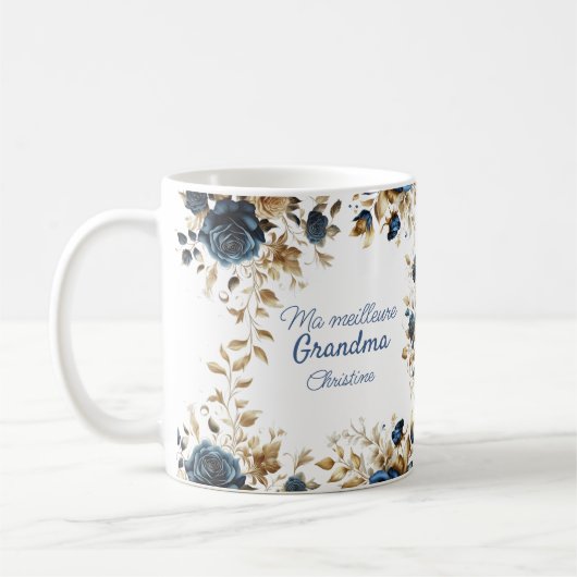 Mug Remerciement fleurs  (Gauche)