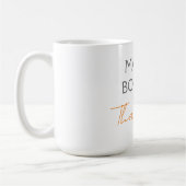 Mug Remerciement Personnalisé Minimaliste Moderne (Gauche)