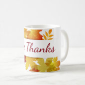 Mug Remerciements à la confiture de café d'automne (Devant droit)