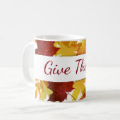 Mug Remerciements à la confiture de café d'automne (Devant gauche)