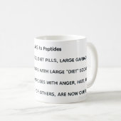 Mug REMERCIEMENTS à Peptides (Devant droit)