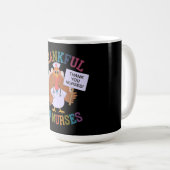 Mug Remerciements aux infirmières qui célèbrent nos hé (Devant droit)