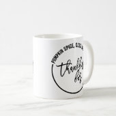 Mug Remerciements Drôle Pour L'Action De Grâce (Devant droit)