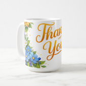 Mug *Remerciements fleuris (Devant gauche)