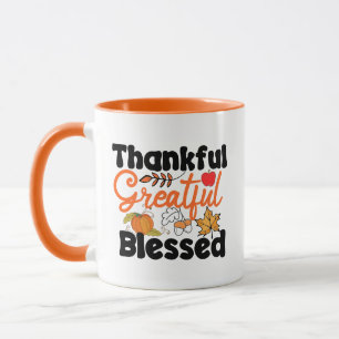 Mug Remerciements Grande Bienheureuse Wordart Thanksgi