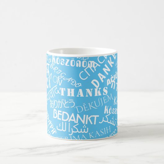 Mug Remerciements! - Multi Language - International Wo (Centre)