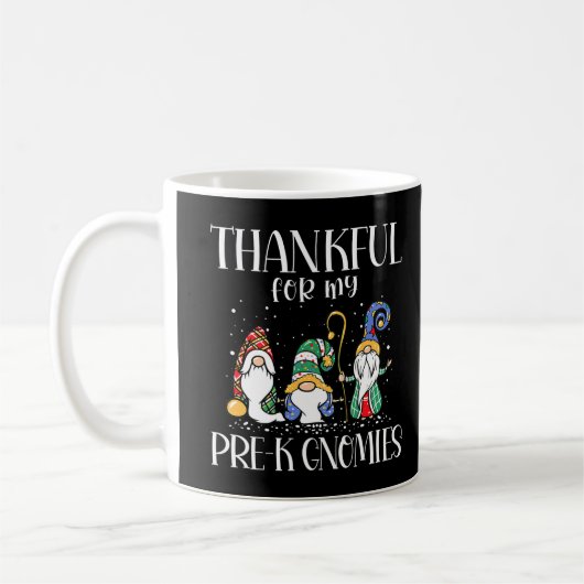 Mug Remerciements Pour Mon Pré-K Gnomies Thanksgiving (Gauche)