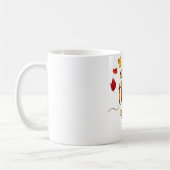 Mug Remercier Automne Russe Thanksgiving Monogramme (Gauche)
