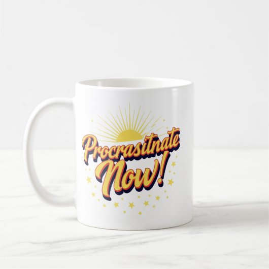 Mug Remettez à plus tard ! (Gauche)