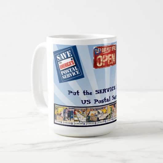Mug Remettez le service dans USPS (Devant gauche)