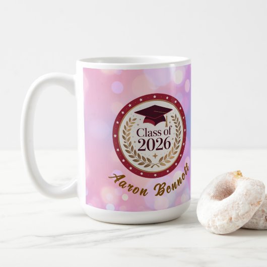 Mug Remise des diplômes de la promotion Violet 2026 (Avec donut)