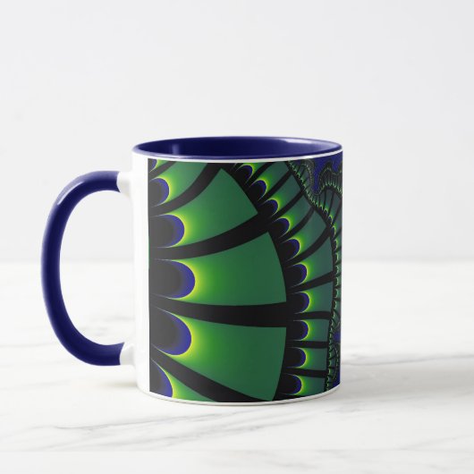 Mug Remix vert et bleu (Gauche)