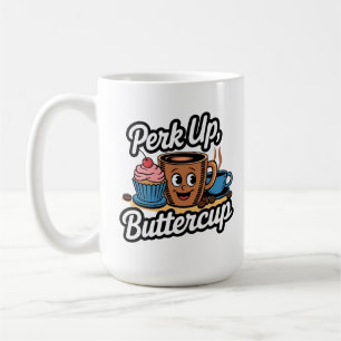 Mug Remontez le Moral, Bouton d'Or Commencez Votre Mat