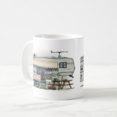 Mug Remorque mignonne de voyage de campeur de (Devant gauche)