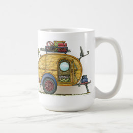 Mug Remorque vintage mignonne de voyage de campeur de