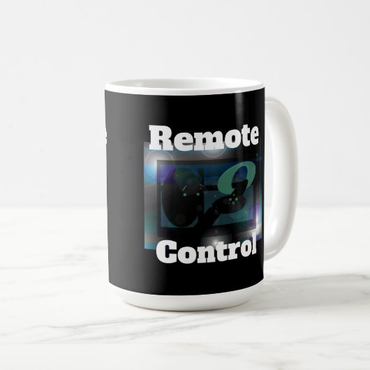 Mug "Remote Control" SKULLNSKIN Grph by J.H. Thornton  (Devant droit)