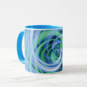 Mug Remous bleus de vert de N (Devant gauche)