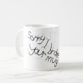 Mug remplacement de l'effet fissuré (Devant gauche)