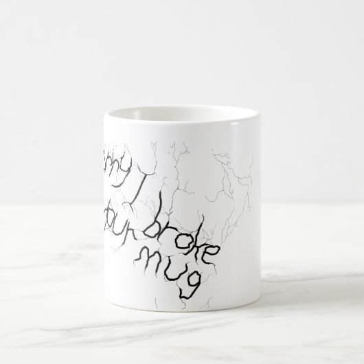 Mug remplacement de l'effet fissuré (Centre)