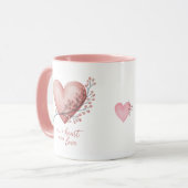 Mug Remplir un cœur d'amour (Devant gauche)