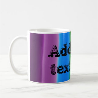 Mug remplissage arc-en-ciel, Ajoutez votre texte ici