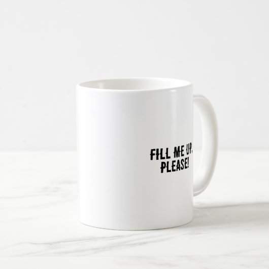 Mug Remplissez-moi, s'il vous plaît - lapin (Devant droit)