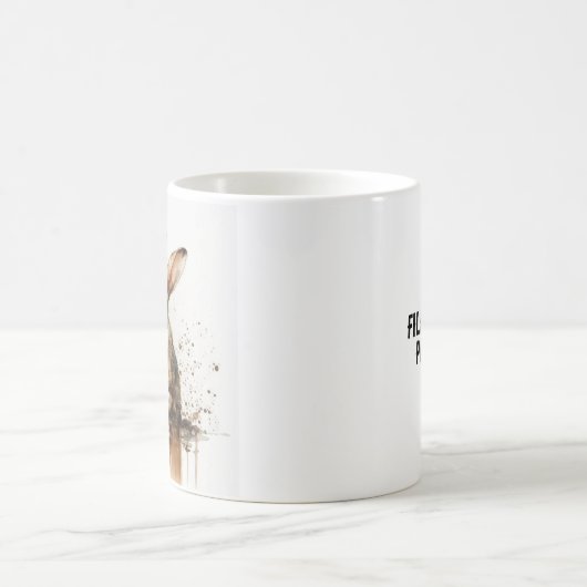 Mug Remplissez-moi, s'il vous plaît - lapin (Centre)